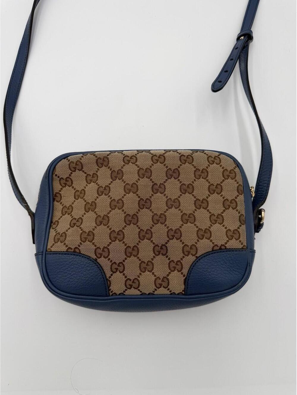 Gucci GG Canvas Crossbody Bag Camera Bag Womens Excellent